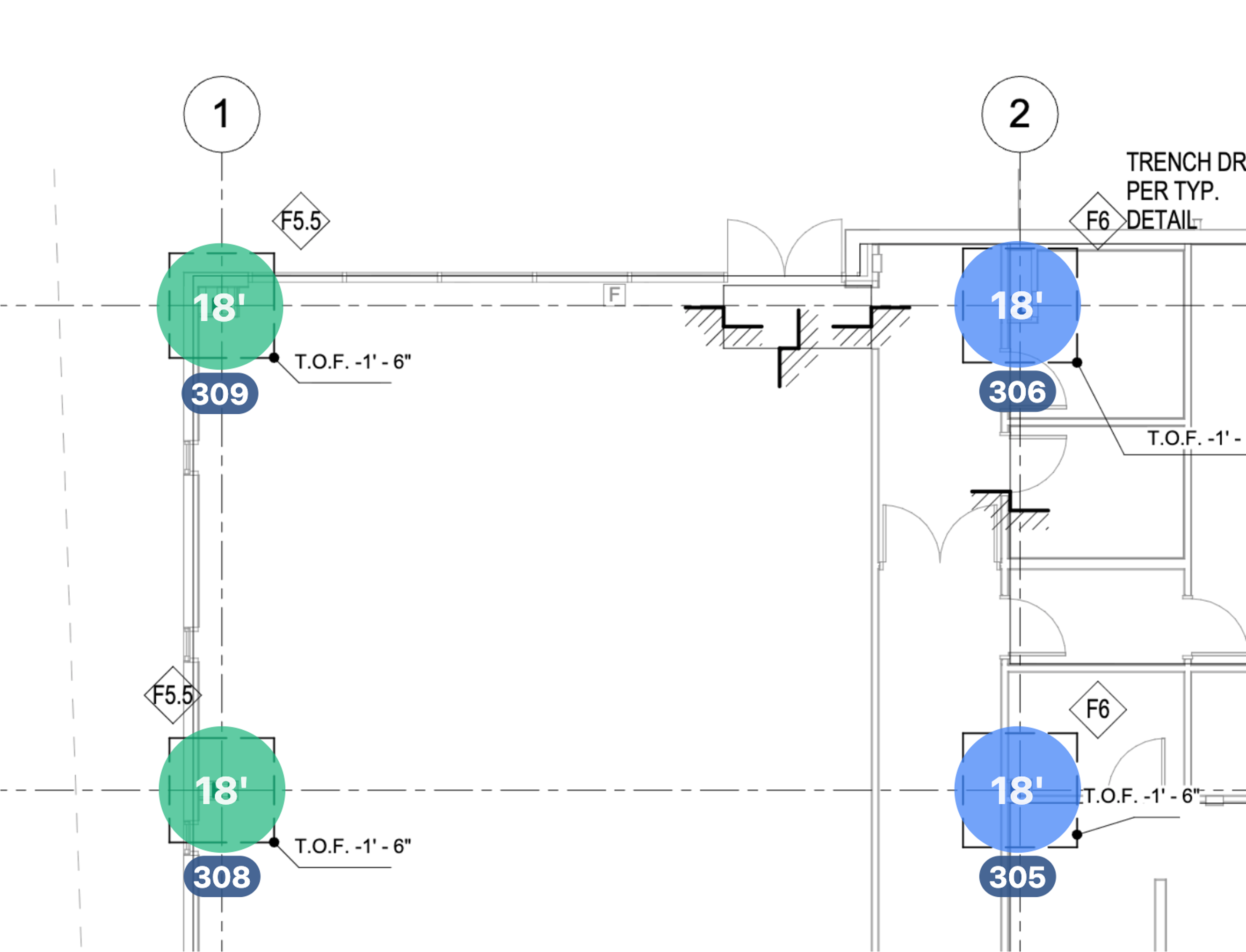 Column locations